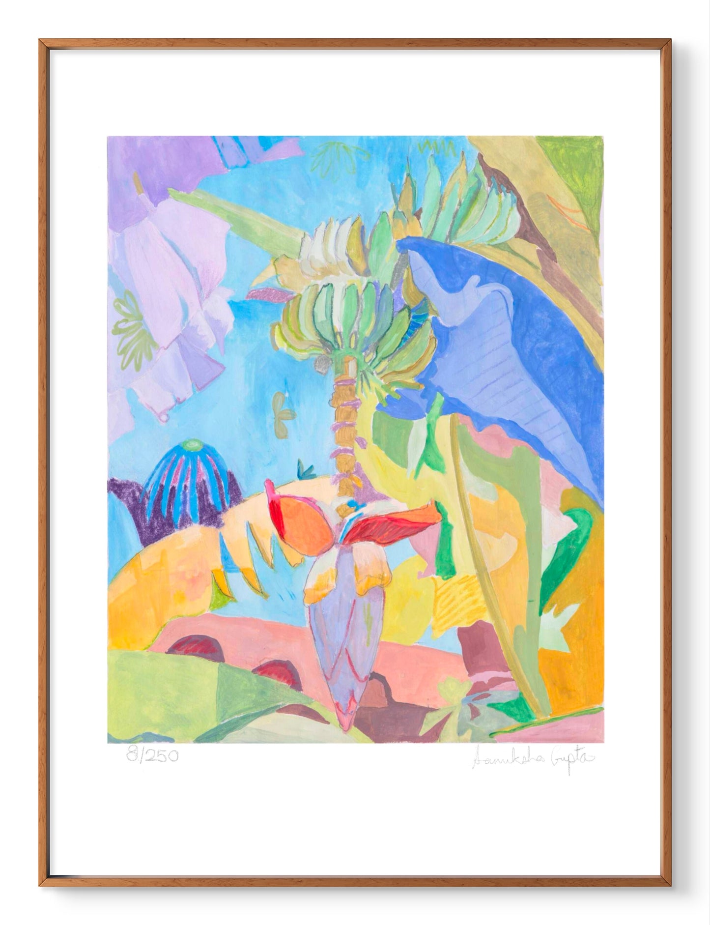 BANANA TREE AND FLOWERS